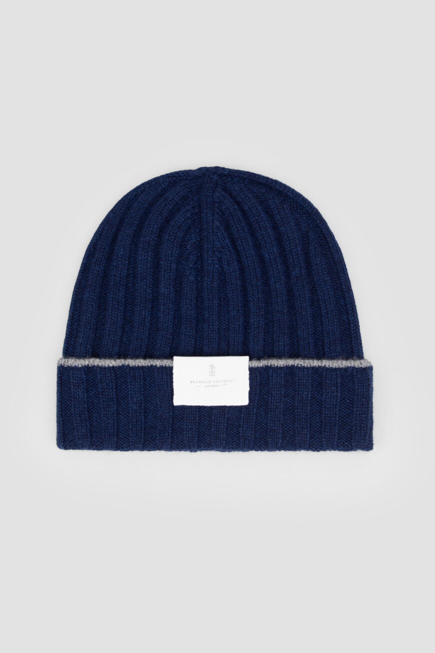 Шапка Brunello Cucinelli, Синий 
Шапка Brunello Cucinelli, Синий