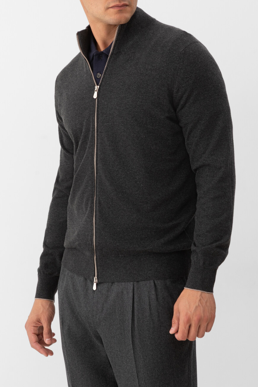 Кардиган Brunello Cucinelli, Серый 
Кардиган Brunello Cucinelli, Серый