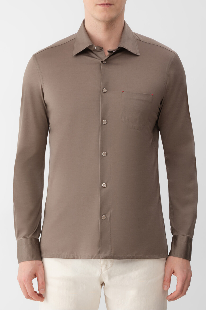 Рубашка Kiton Модель «Нерано» (`Nerano`), Бежевый
Рубашка Kiton Модель «Нерано» (`Nerano`), Бежевый