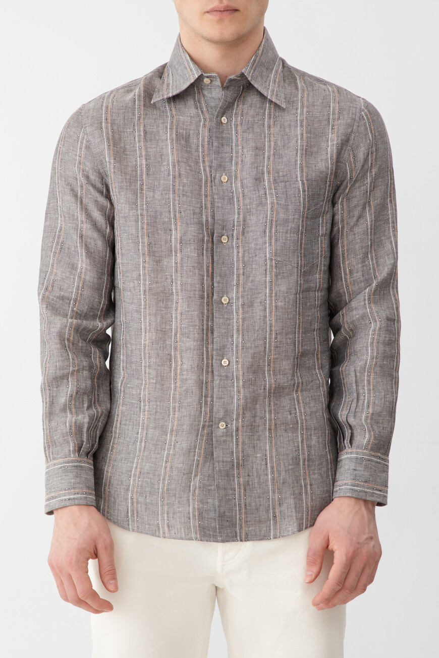 Рубашка Brunello Cucinelli, Полоска
Рубашка Brunello Cucinelli, Полоска