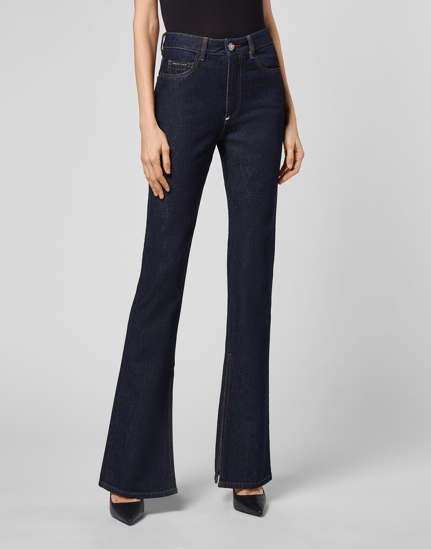 Джинсы Клеш Philipp Plein, Синий 
Джинсы Клеш Philipp Plein, Синий