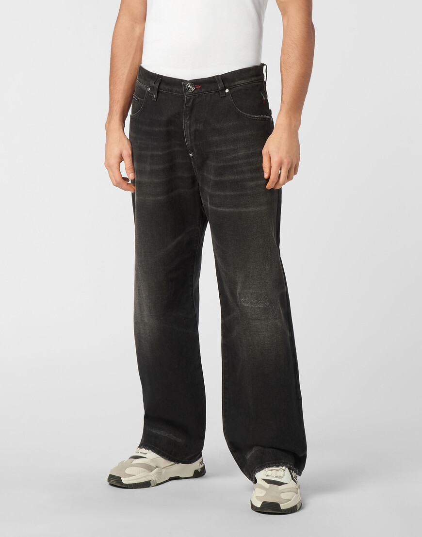 Джинсы Зауженные Philipp Plein, Черный 
Джинсы Зауженные Philipp Plein, Черный