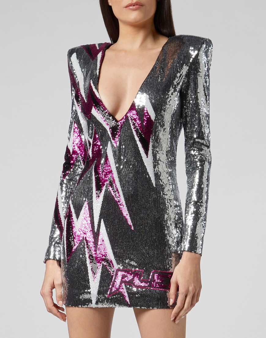 Платье Philipp Plein, Серебряный
Платье Philipp Plein, Серебряный