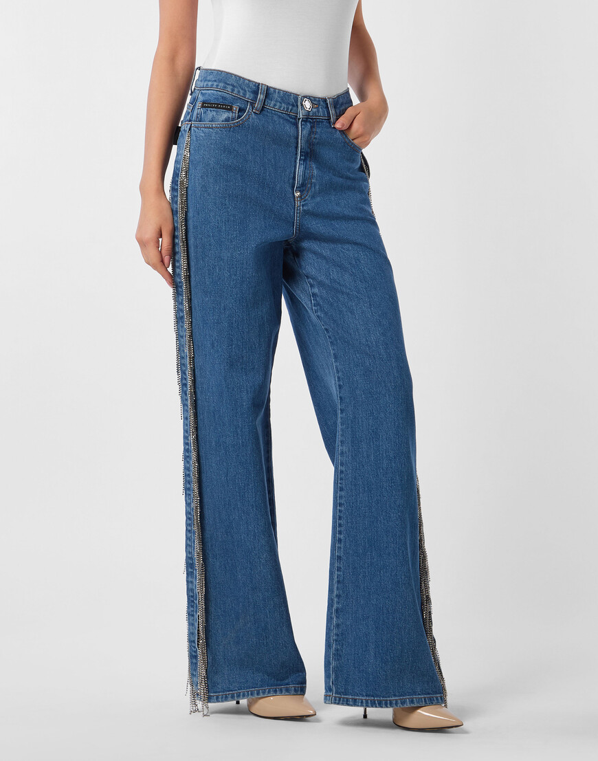 Широкие Джинсы Philipp Plein, Синий
Широкие Джинсы Philipp Plein, Синий