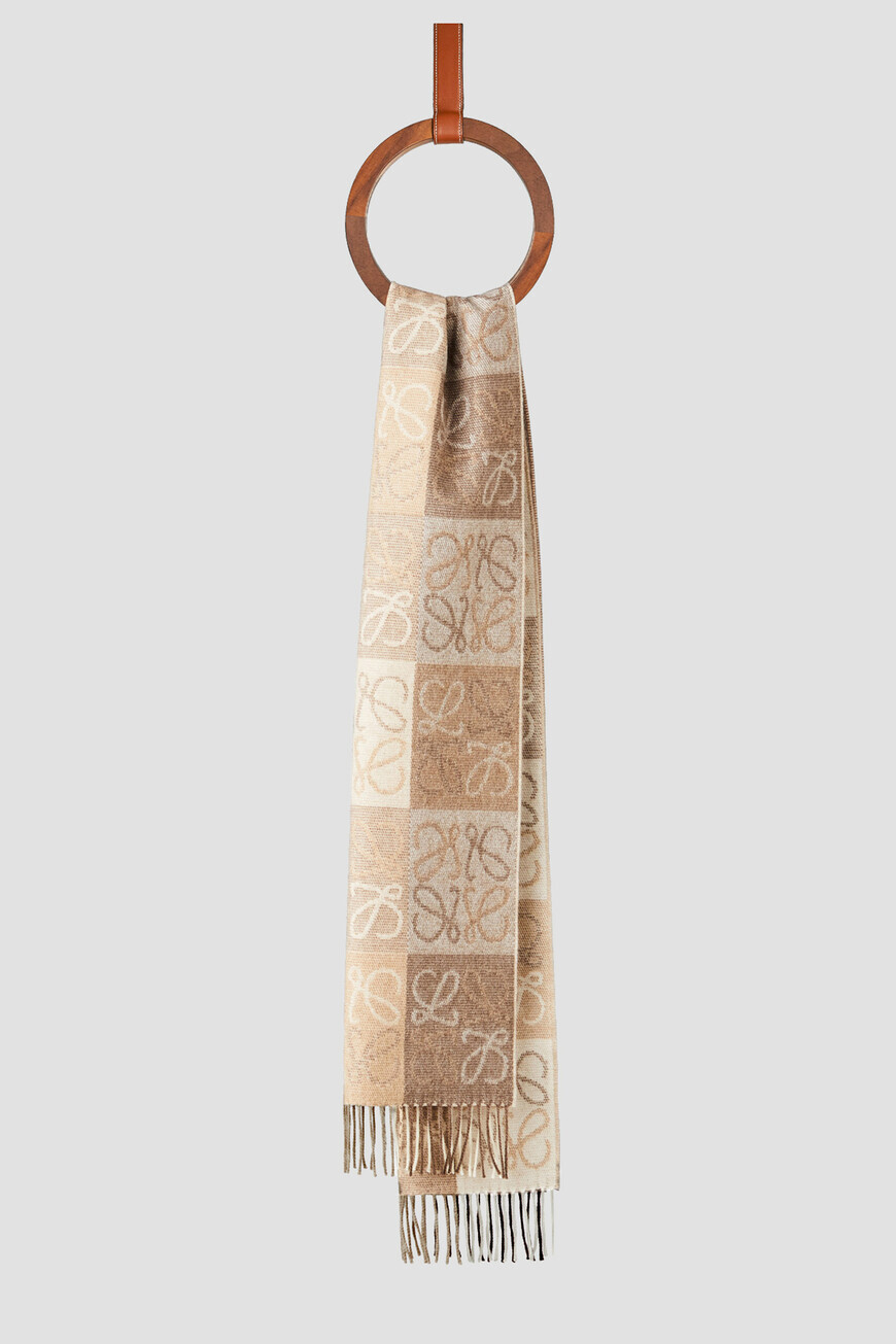 

Шарф Loewe, Белый/бежевый