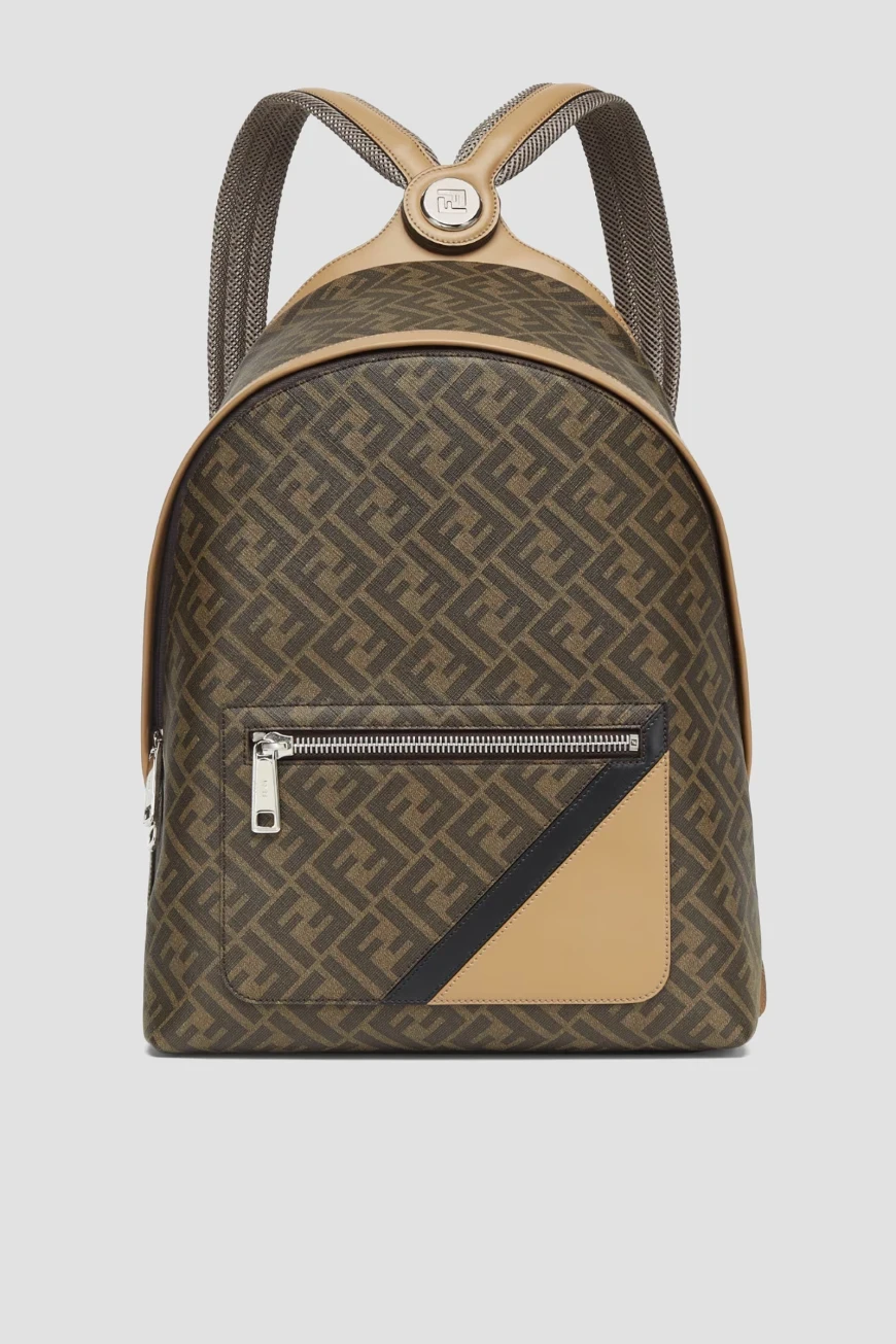 

Рюкзак Fendi Модель Chiodo Medium Diagonal, Коричневый