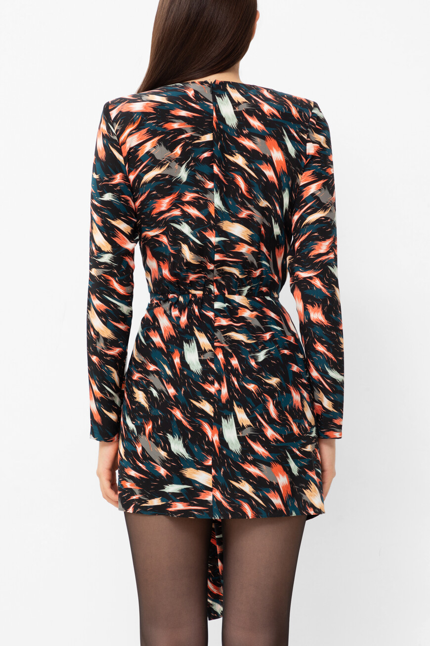 платье  из шелка цветной BW20F911GH 960 по акции