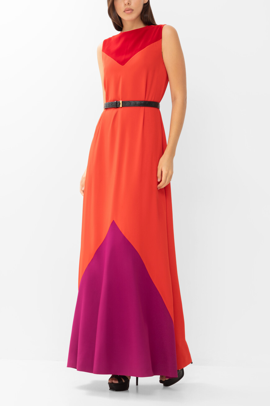 платье  с велюровой вставкой BW20FS10F4 620 со скидкой