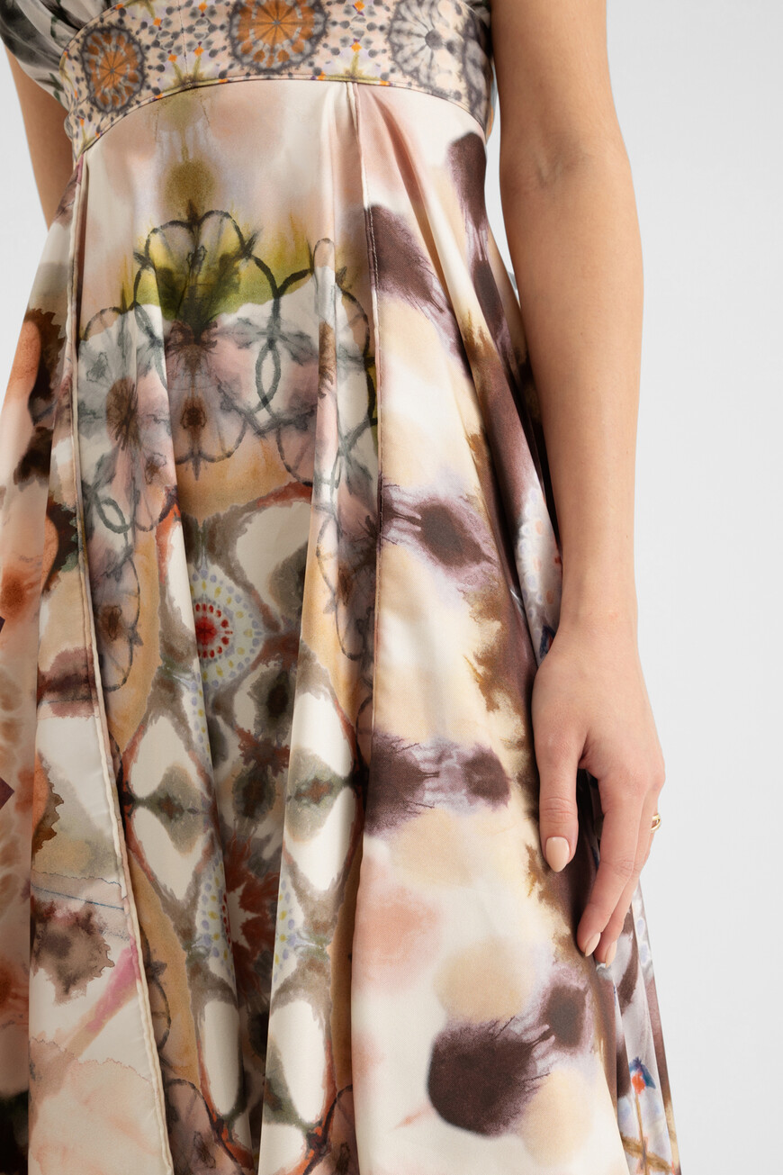 платье  из шелка с принтом 921R45A6812 9823 по низкой цене