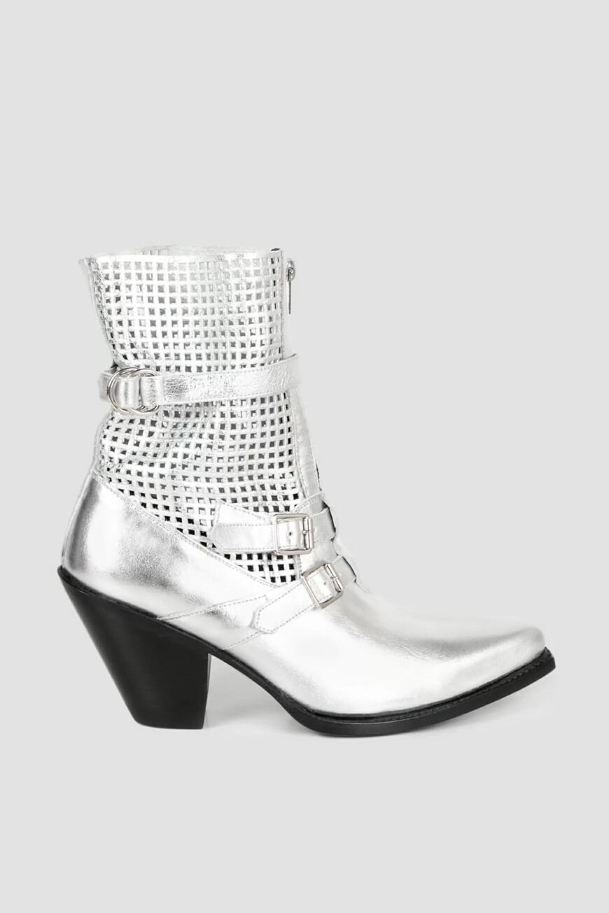 

Сапоги Celine С Металлизированным Эффектом, Серебряный