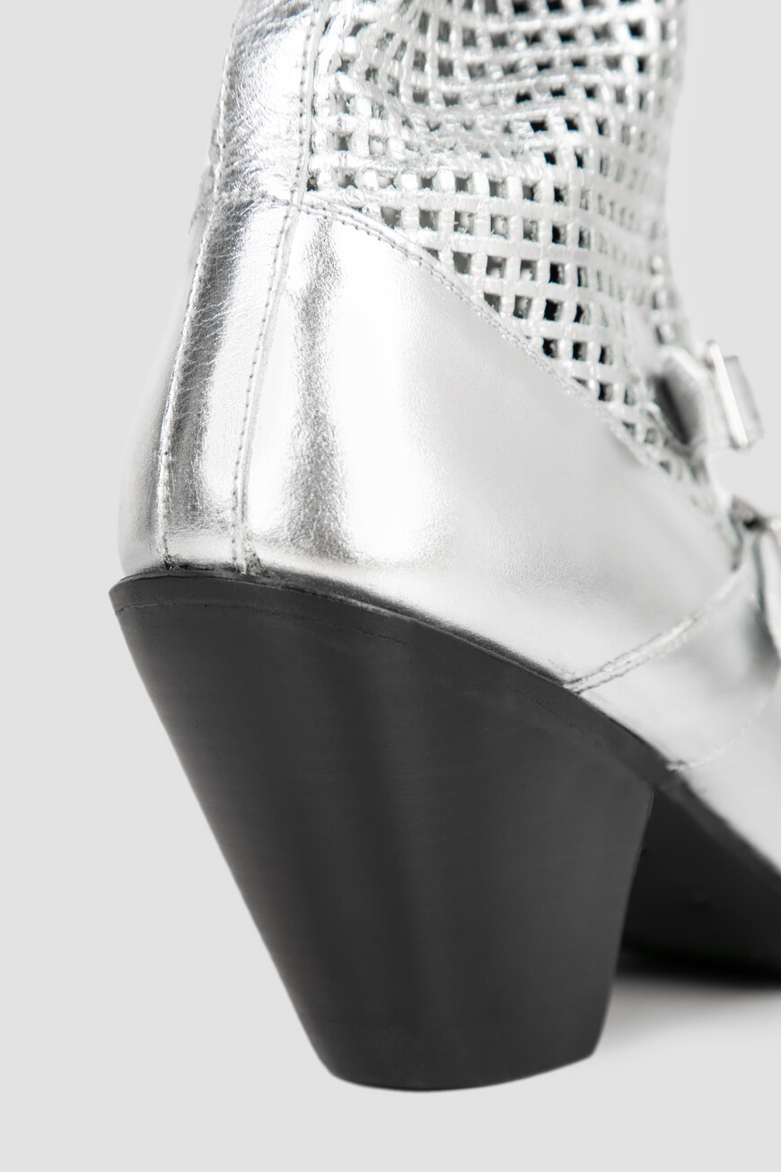сапоги  с металлизированным эффектом 329633093 36AG со скидкой