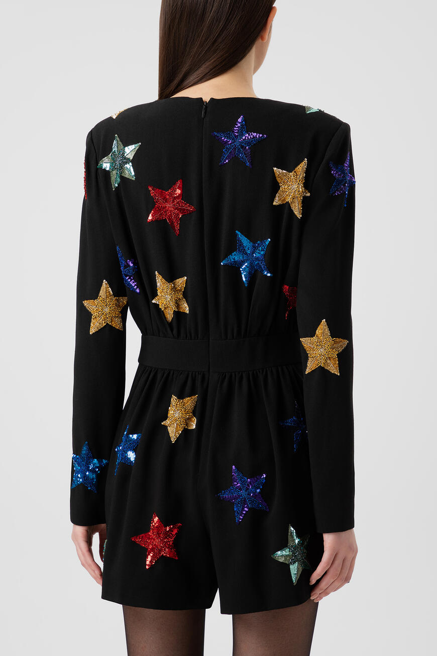 комбинезон  с вышивкой пайетками 553960 Y012W 1000 купить с доставкой