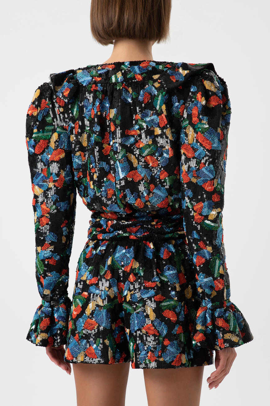 комбинезон  с вышивкой 565508 Y117W 1000 купить с доставкой