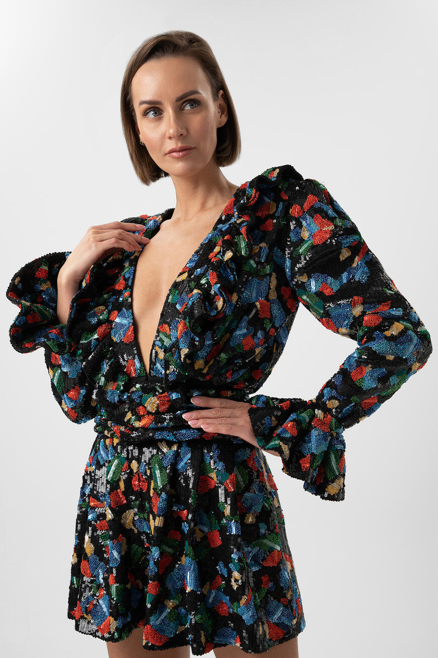 комбинезон  с вышивкой 565508 Y117W 1000 по низкой цене