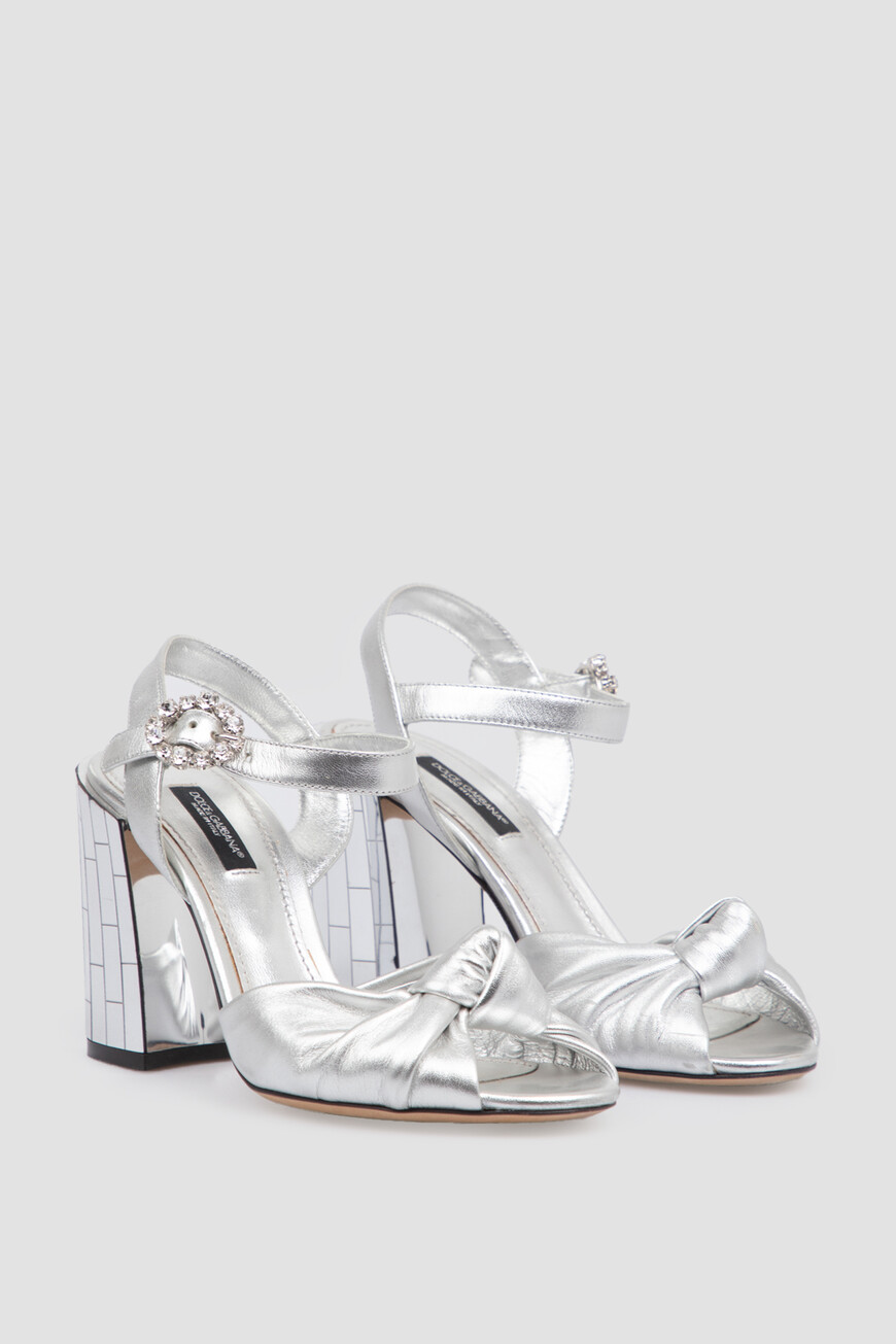 босоножки  с зеркальным каблуком CR0803 A1016 80998 по акции