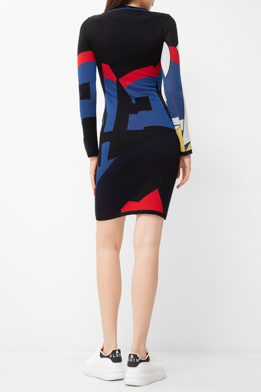 платье  с принтом и пайетками I2PAH04 7311 0001 по акции