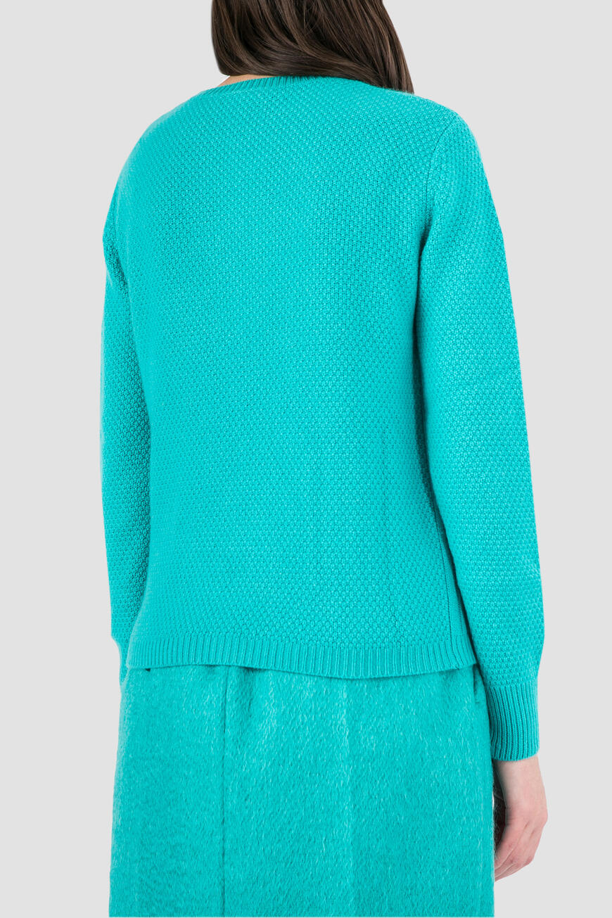 джемпер  с фактурным узором бирюзовый TERMOLI 13660593 012 по акции