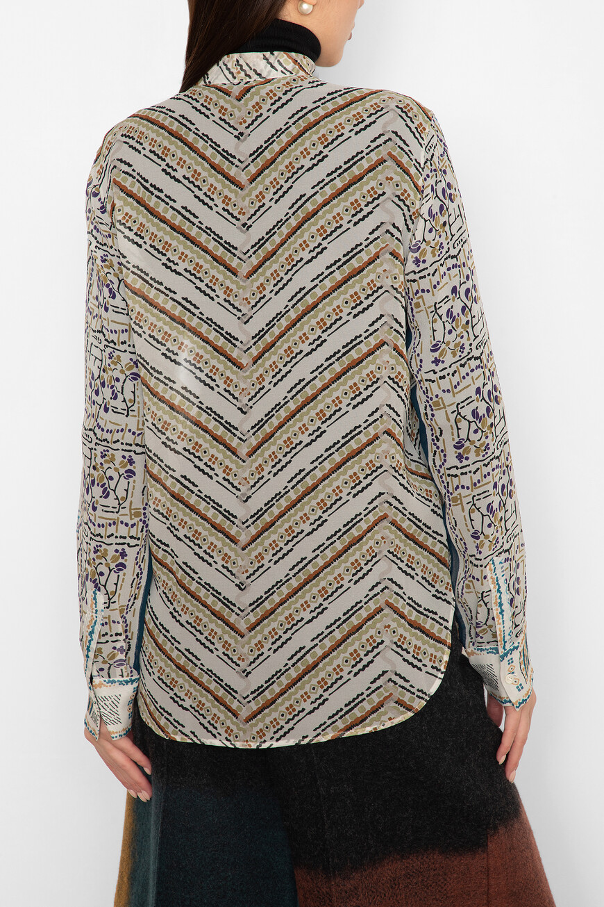 блуза  цветной 941B03A6970 0859 по акции