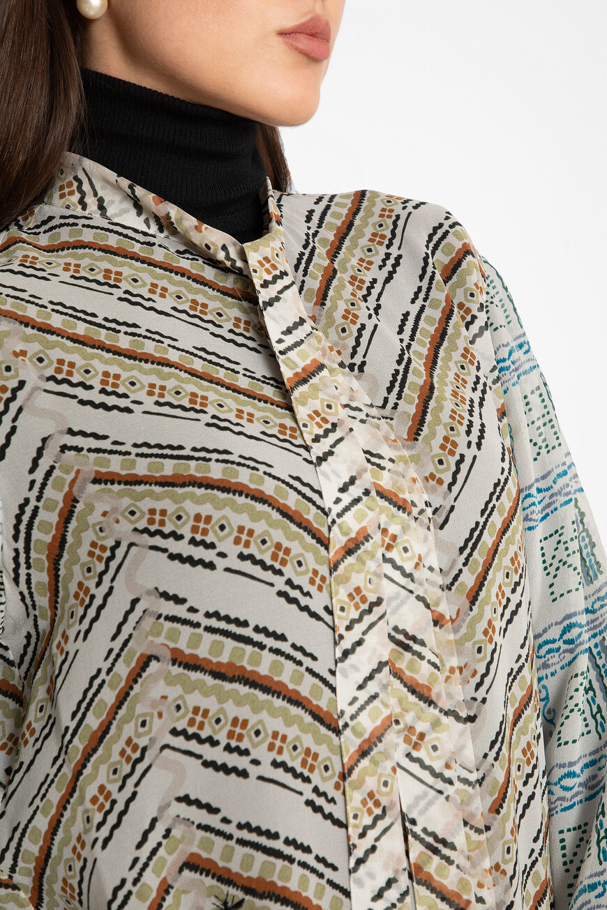 блуза  цветной 941B03A6970 0859 купить с доставкой