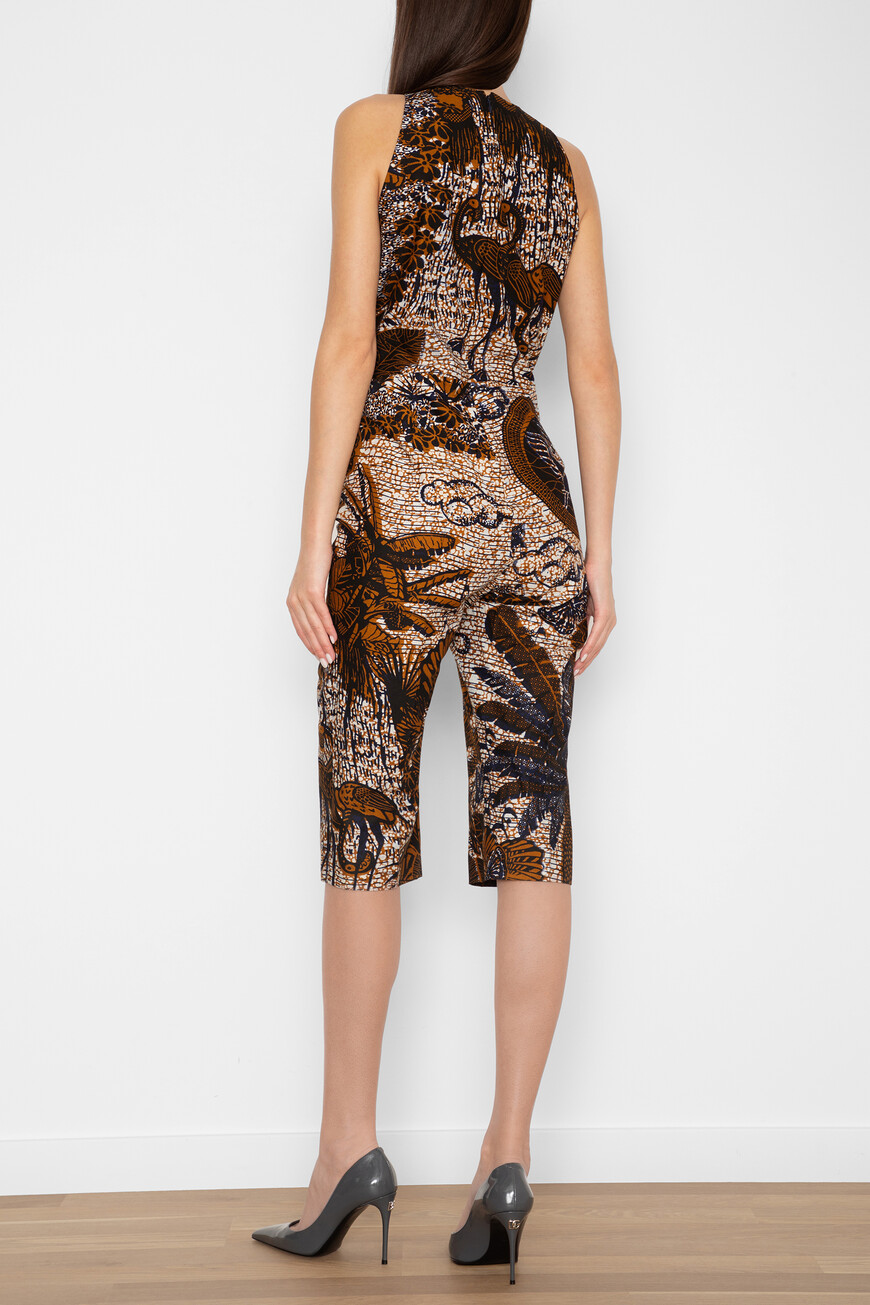 комбинезон  модель с принтом fauna 011E10A3862 1818 по акции