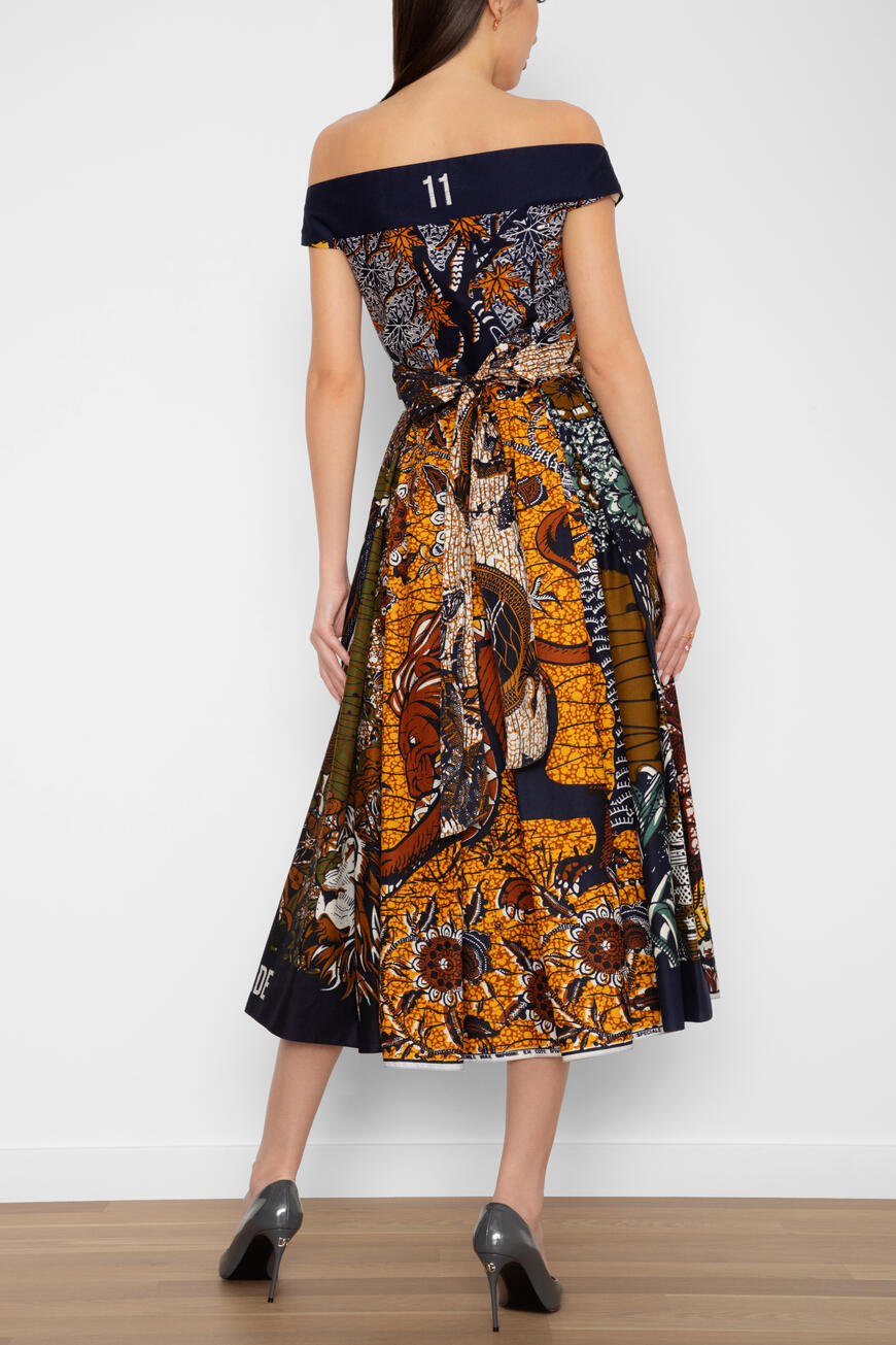 платье  с принтом fauna 011R26ACMIX 9831 по акции