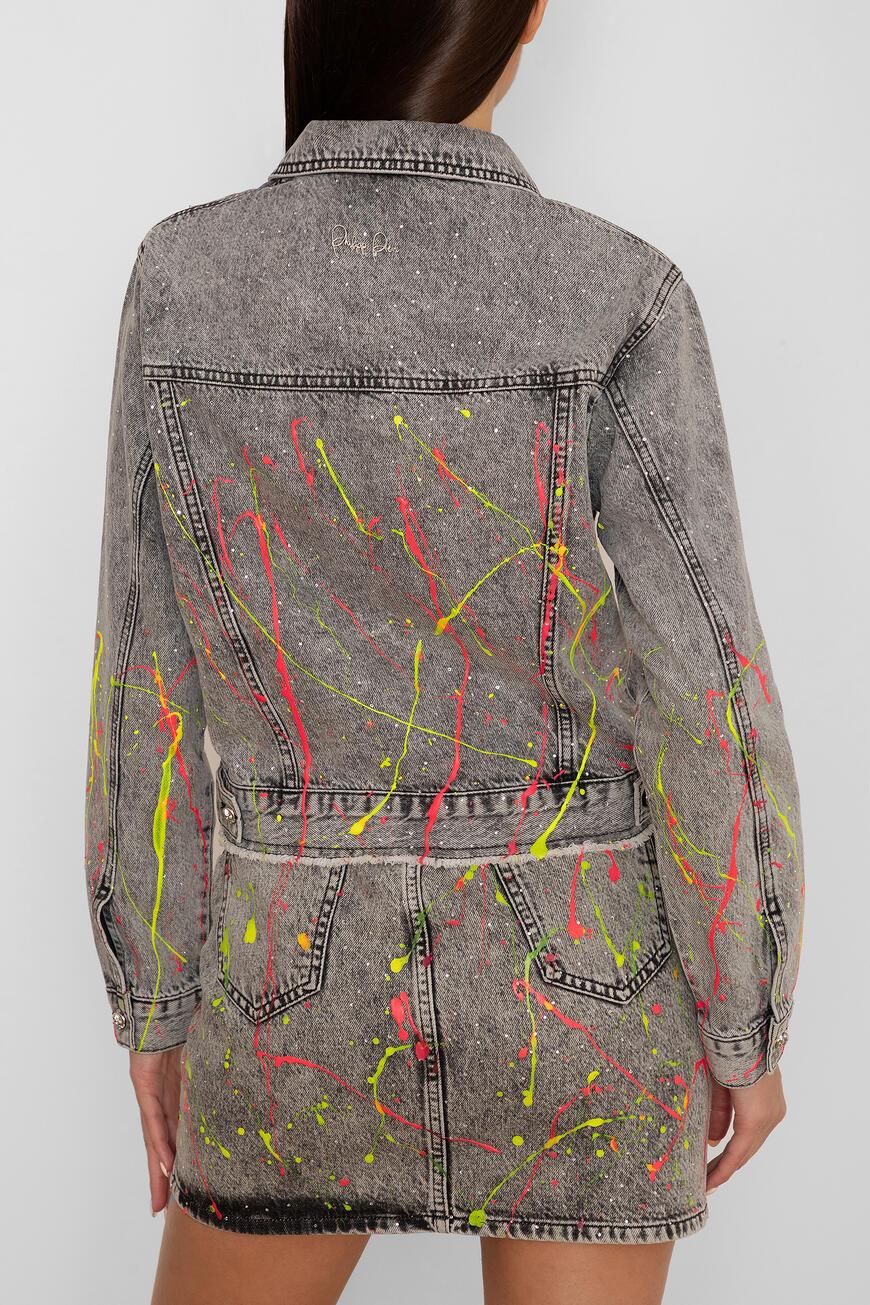 куртка  с цветным напылением серый/цветной S20C WDB0365 PDE004N 10SP по акции