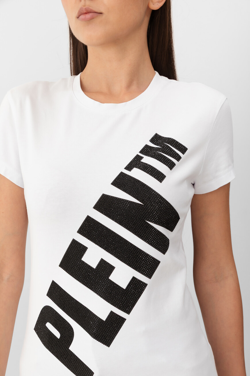 футболка  с контрастным лого белый P20C WTK1951 PTE003N 01 купить с доставкой