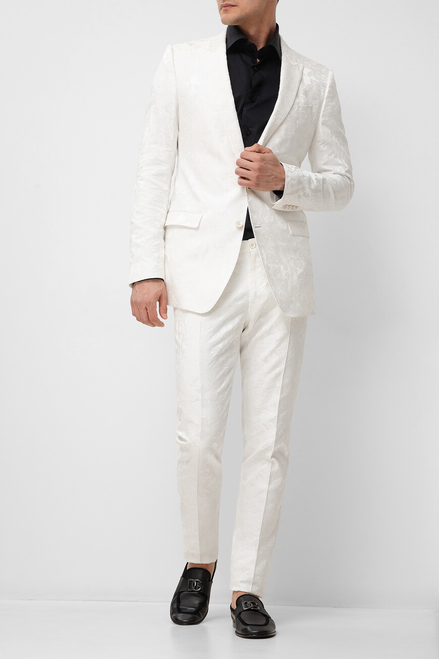 костюм  из фактурного жаккарда GK0RMT HJMI0 W0800 со скидкой