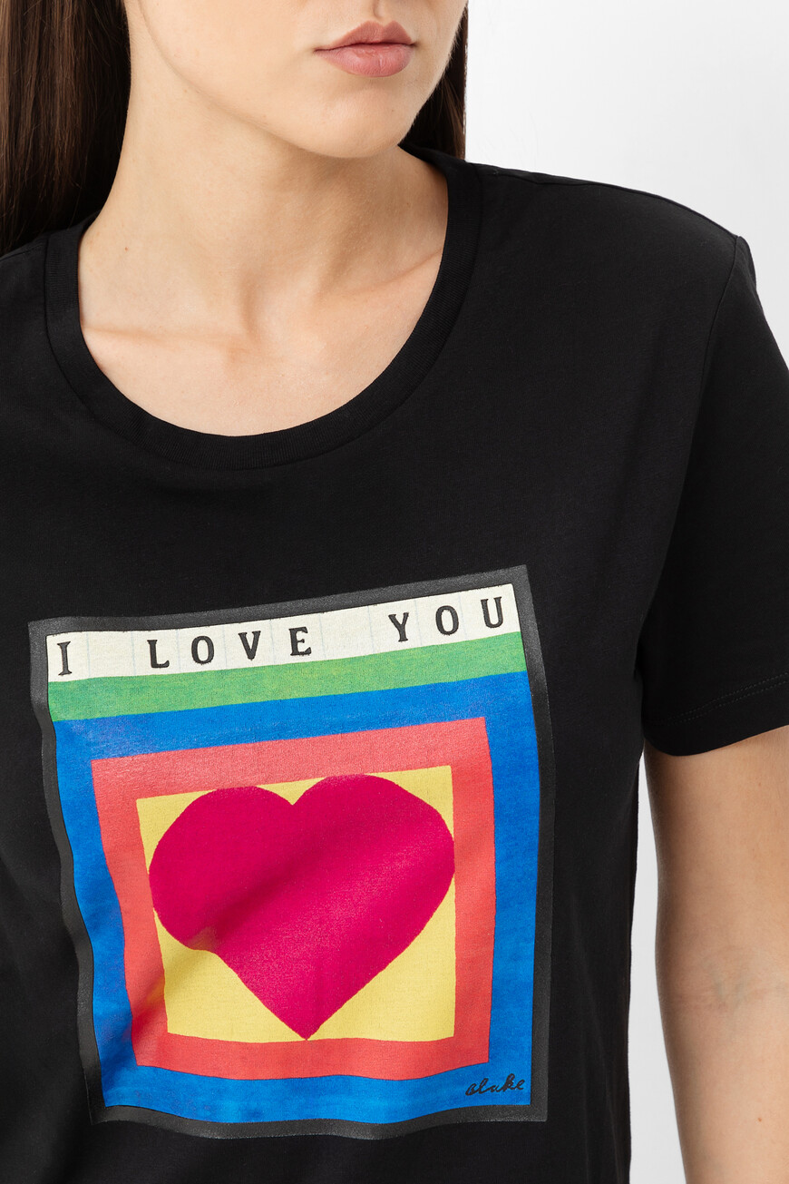 футболка  с крупным принтом I2PF095 6301 9000 купить с доставкой