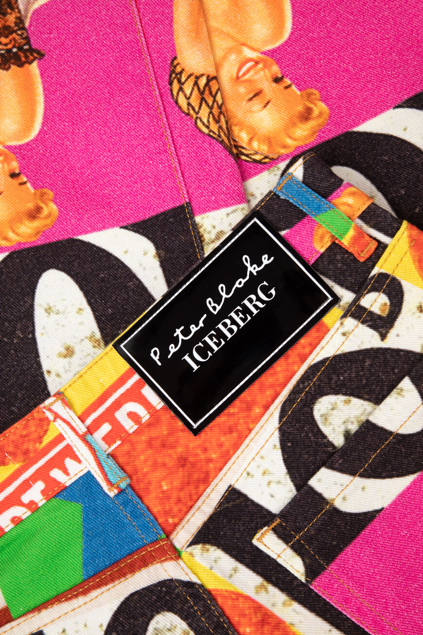 джинсы  с дизайнерским принтом I2P2K04 6201 S0X1 по распродаже