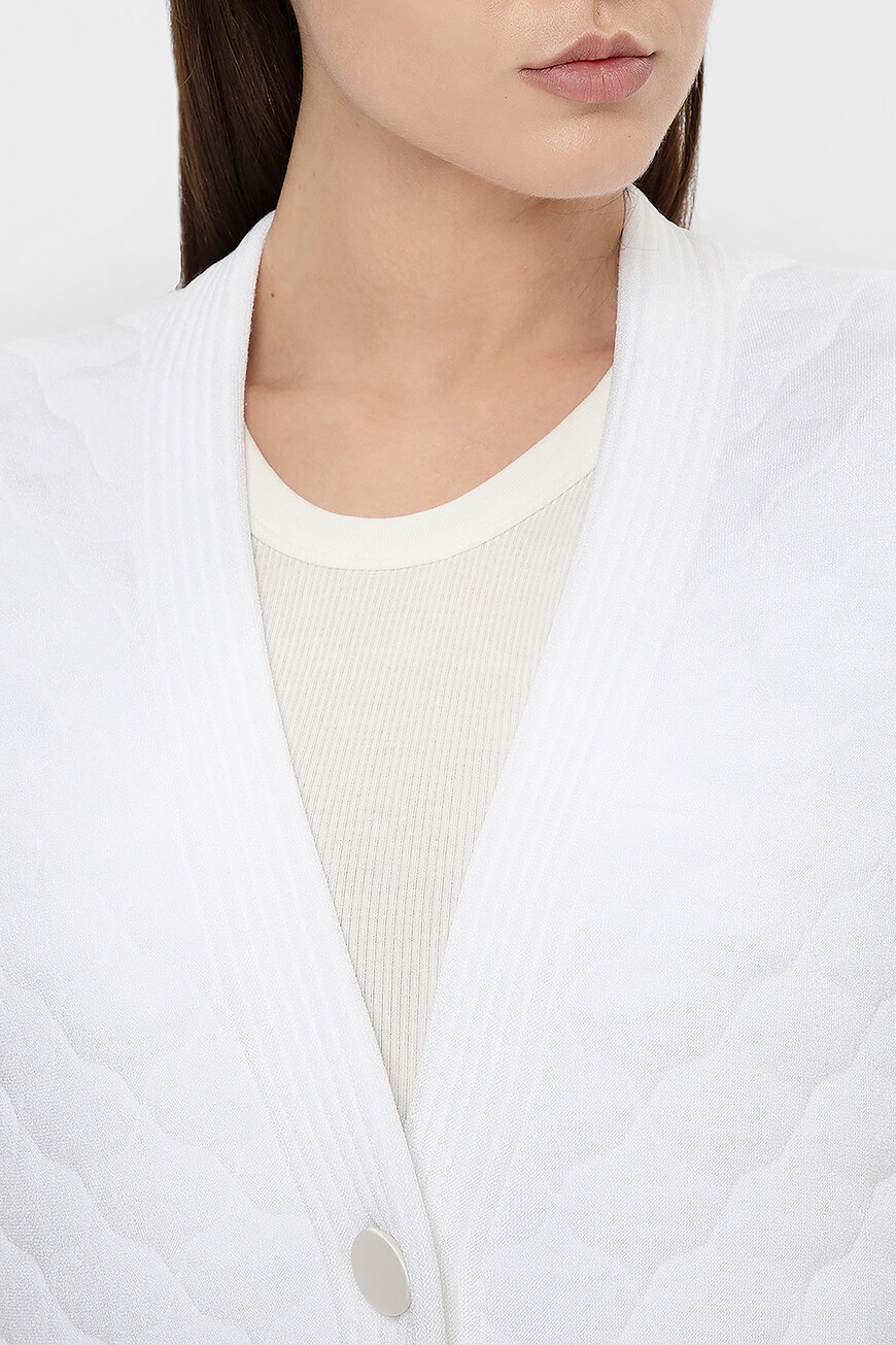 кардиган  с фактурным узором FZC825 AD5G F0ZNM купить с доставкой