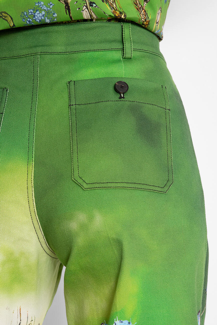 брюки  с цветочный принтом 117P40A3839 6848 по низкой цене