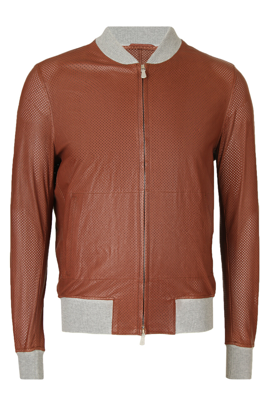 

Кожаная Куртка Eleventy, Коричневый