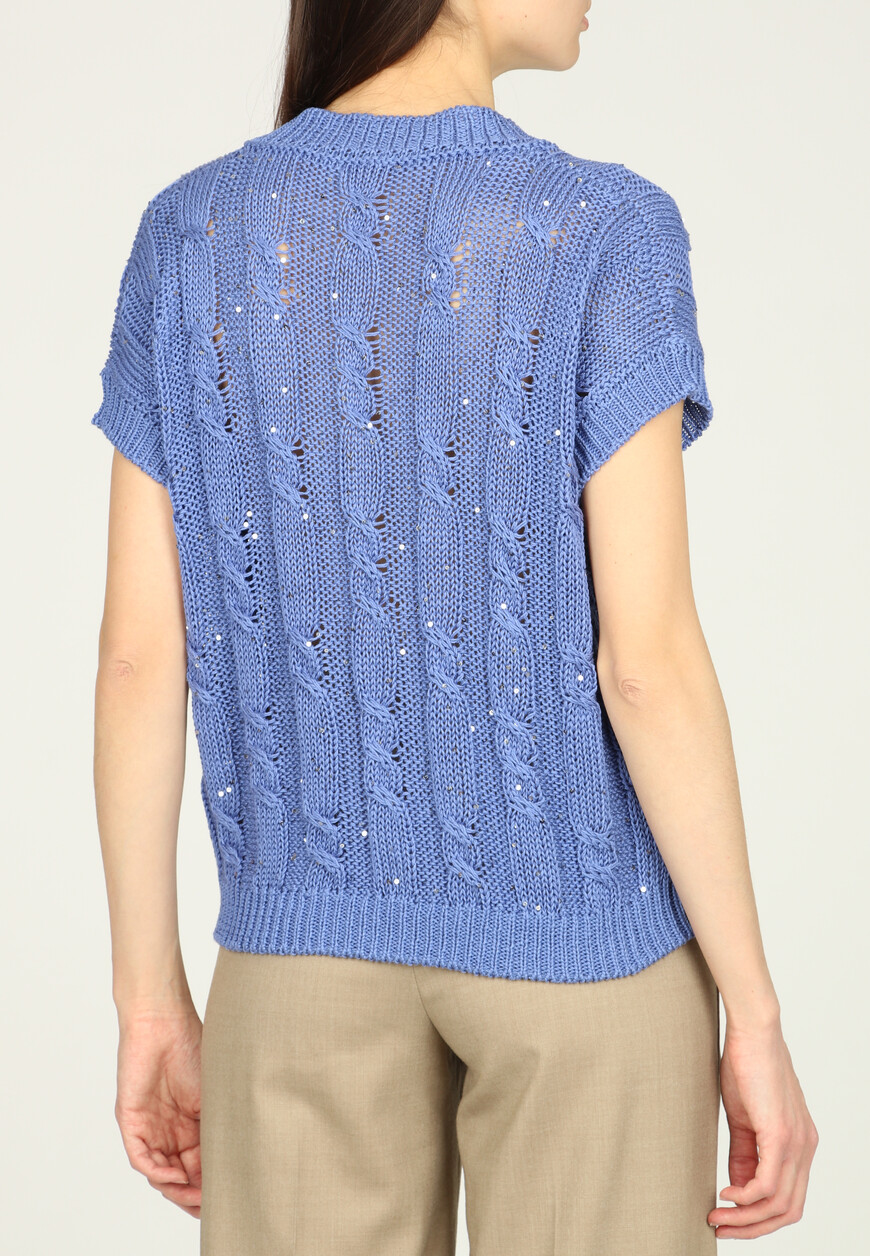 пуловер  из италии вид сбоку