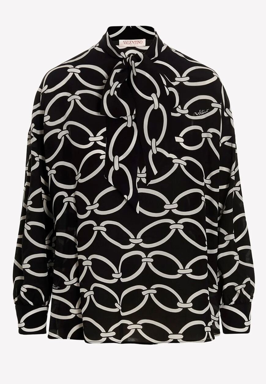 

Блуза Valentino, Черный