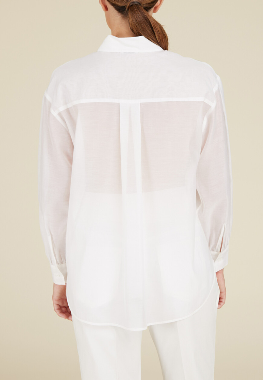 рубашка  из италии вид сбоку