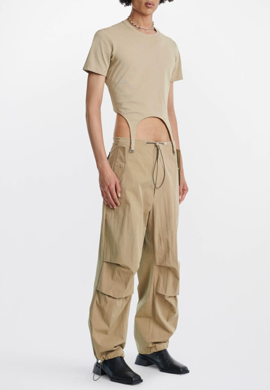 

Футболка Dion Lee, Бежевый