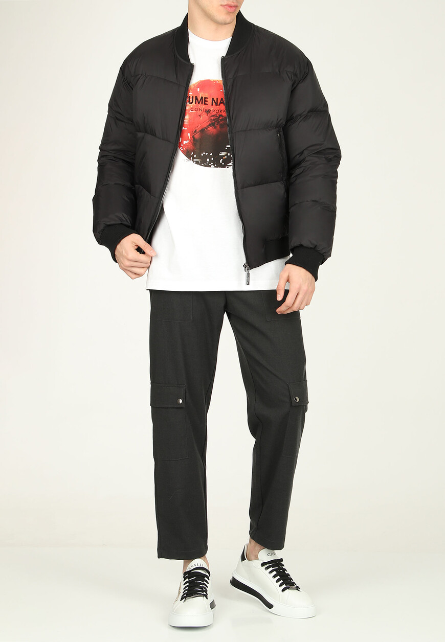 пуховик  от бренда costume national вид слева