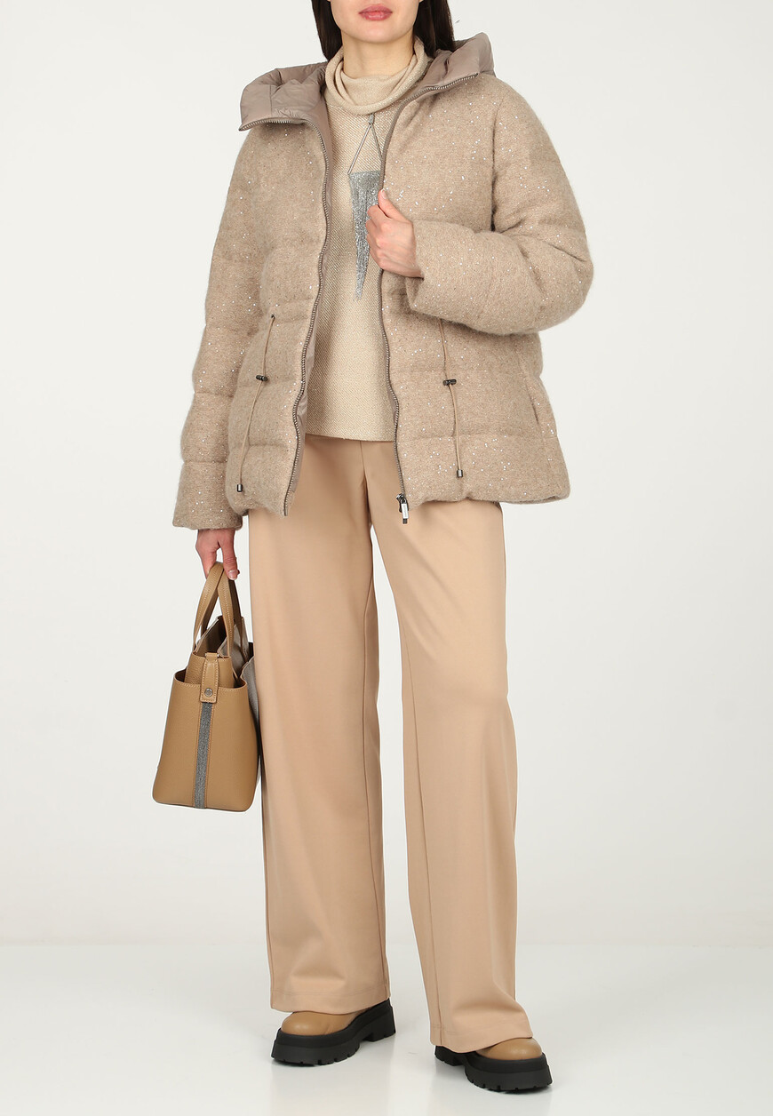 

Пуховик Fabiana Filippi, Бежевый