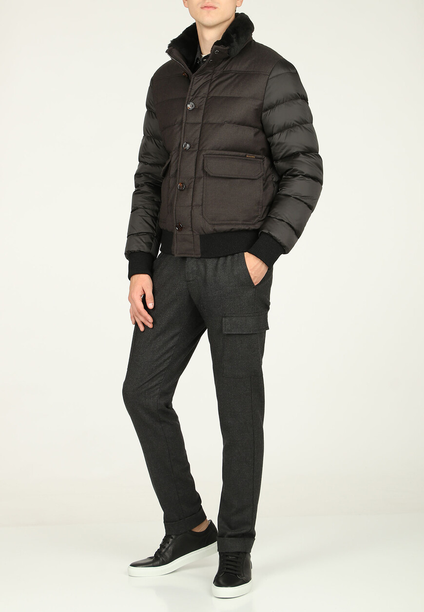 пуховик moorer от известного бренда по акции