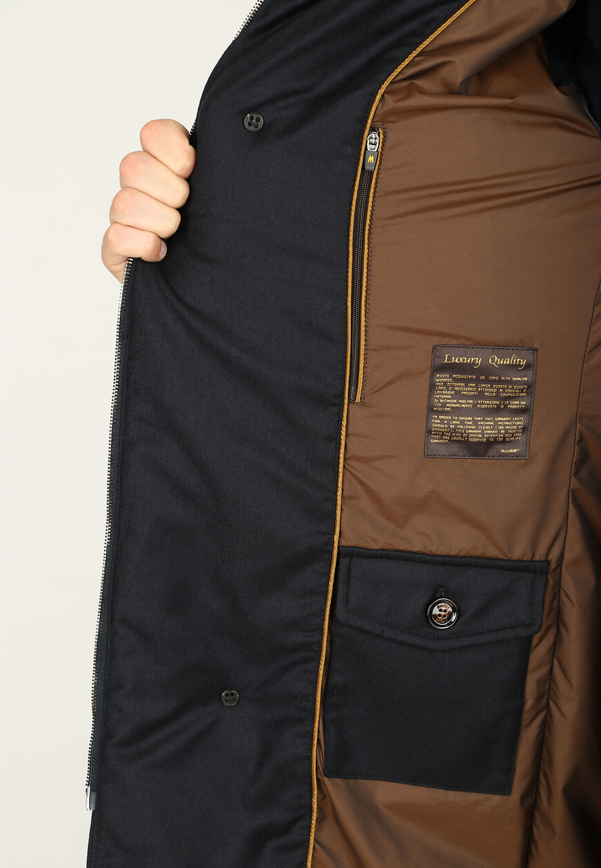 пуховик  универсального стиля с лицевой стороны