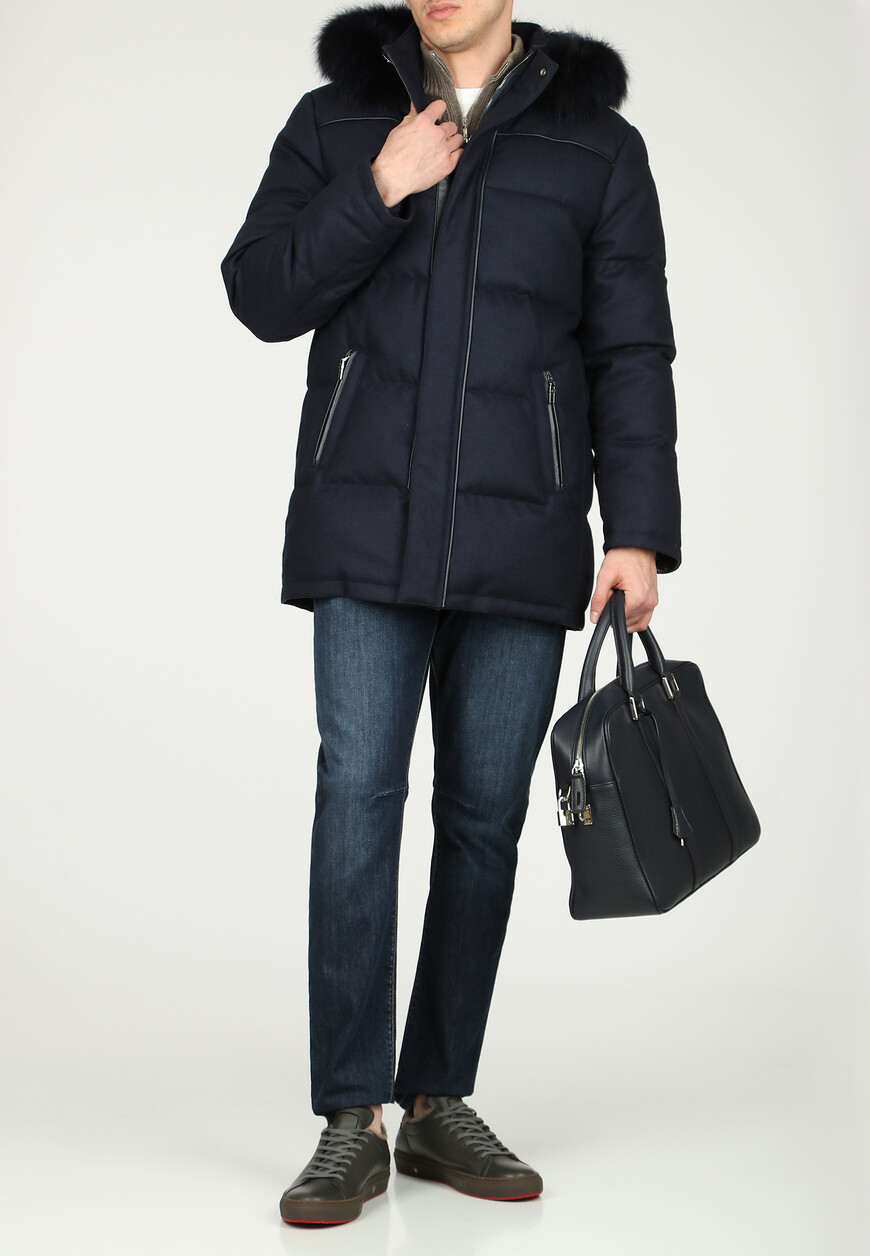 пуховик castello d`oro от бренда castello d oro вид слева