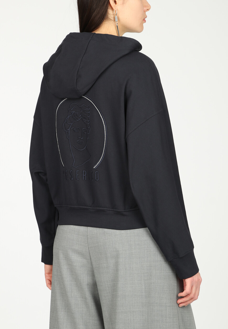 толстовка  из италии вид сбоку