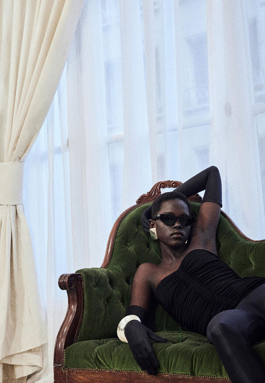 

Топ Saint Laurent, Черный