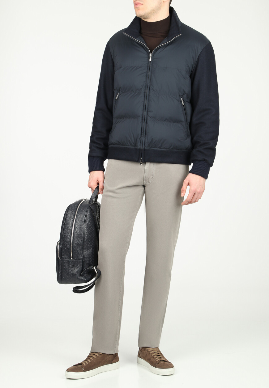 пуховик  от бренда cortigiani вид слева