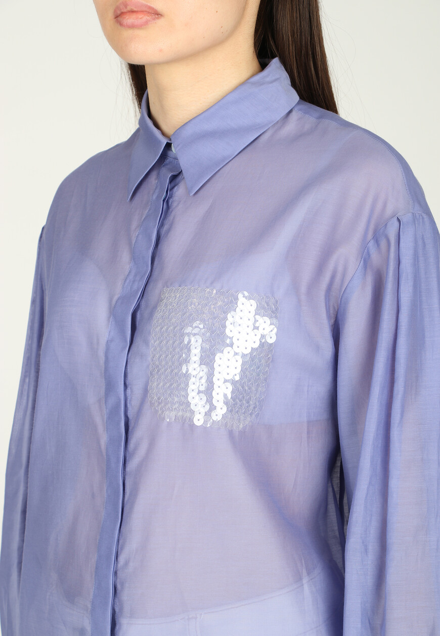 рубашка  из италии вид сбоку