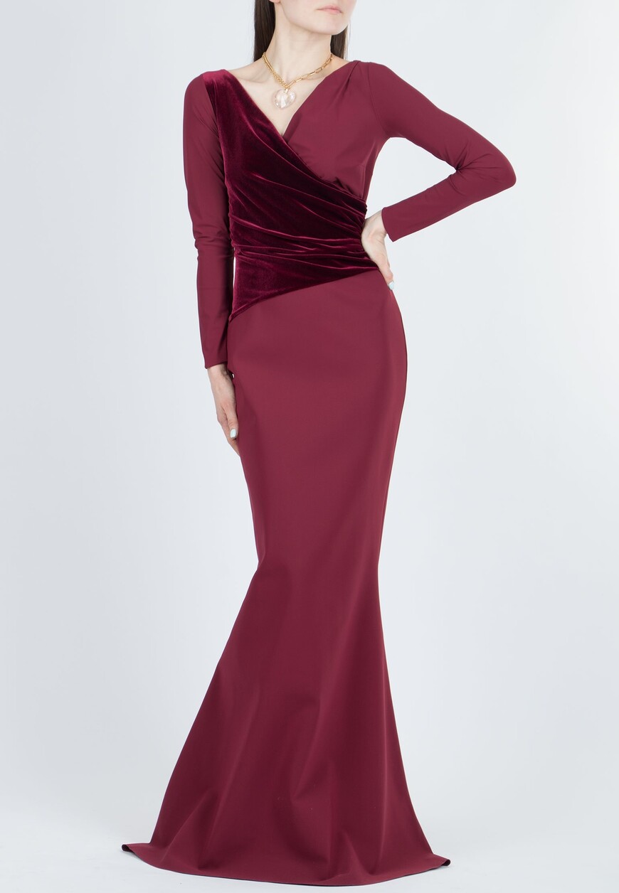 платье  HILARA ML VELVET LONG по акции