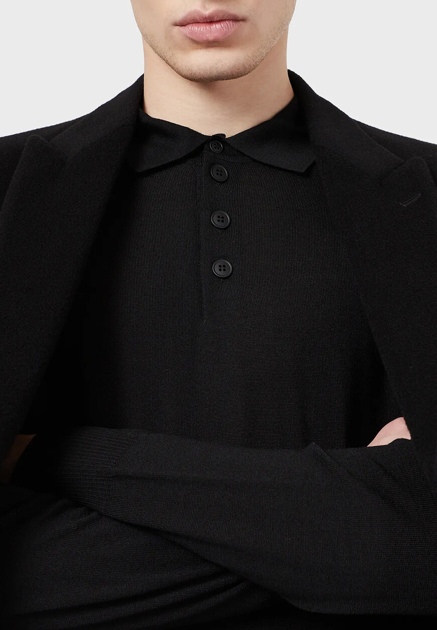 

Поло Emporio Armani, Черный