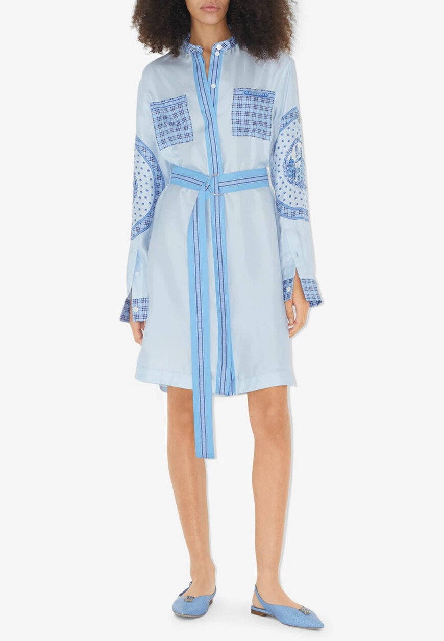 

Платье Burberry, Голубой