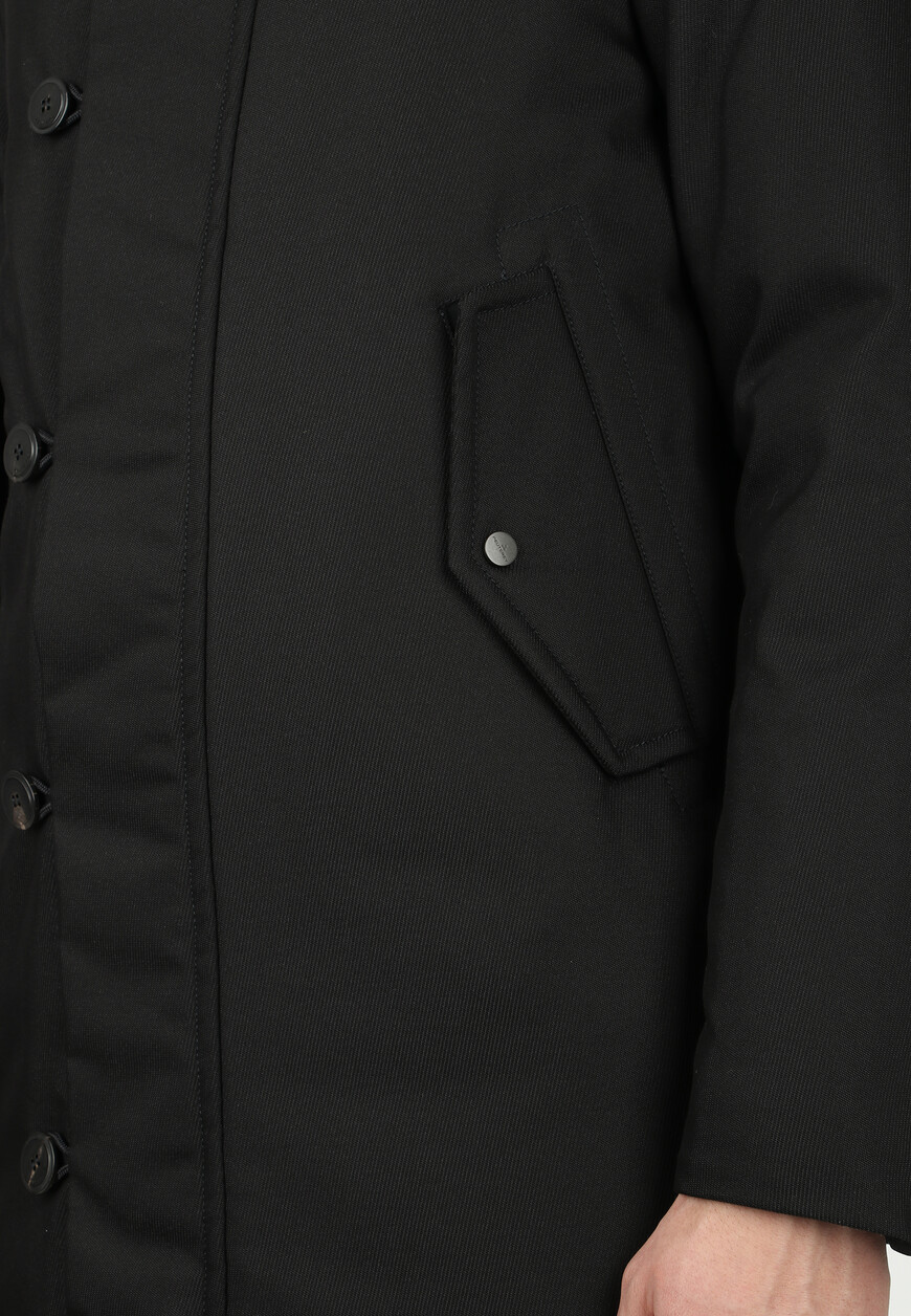 пуховик  из проверенных материалов спереди